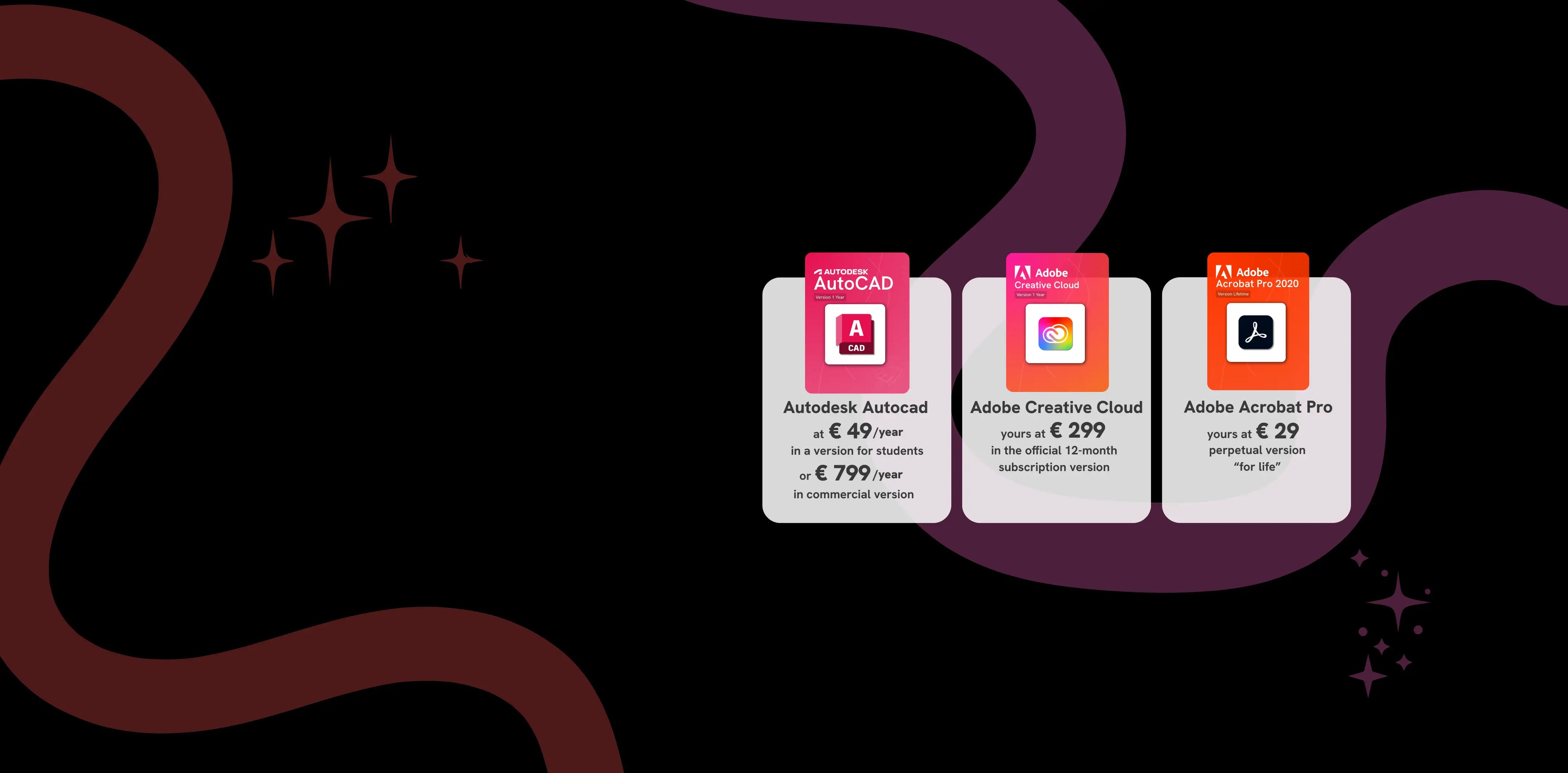 Digital licenses
with discounts up to 70%